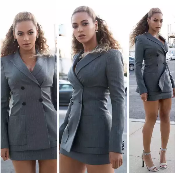 Aww!! See What Beyonce Looks Like In Suit!